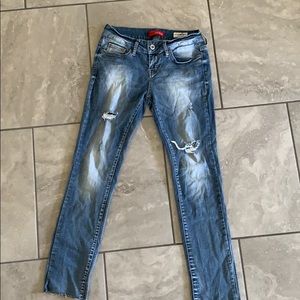 Guess medium rise skinny jeans